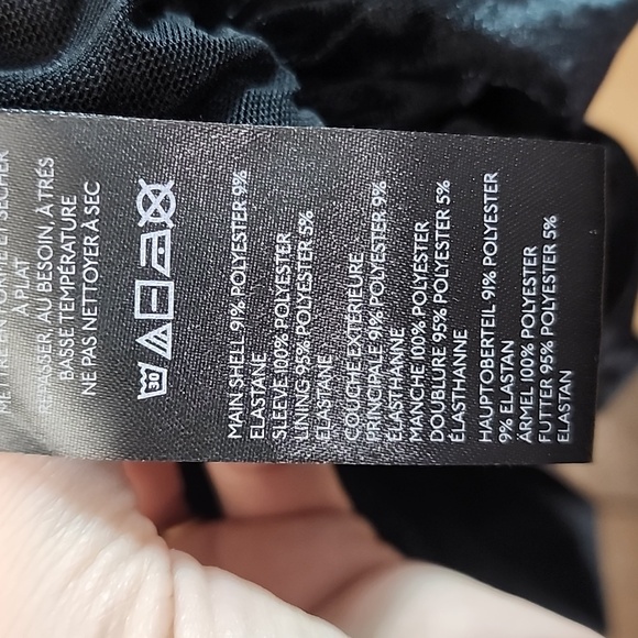 Maeve Puff-Sleeve Velvet Blouse Size XS - Picture 5 of 6